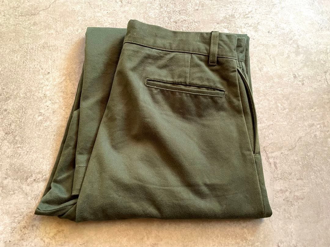 atlast&co アットラスト チノトラウザーズ 34 ミリタリー チノ