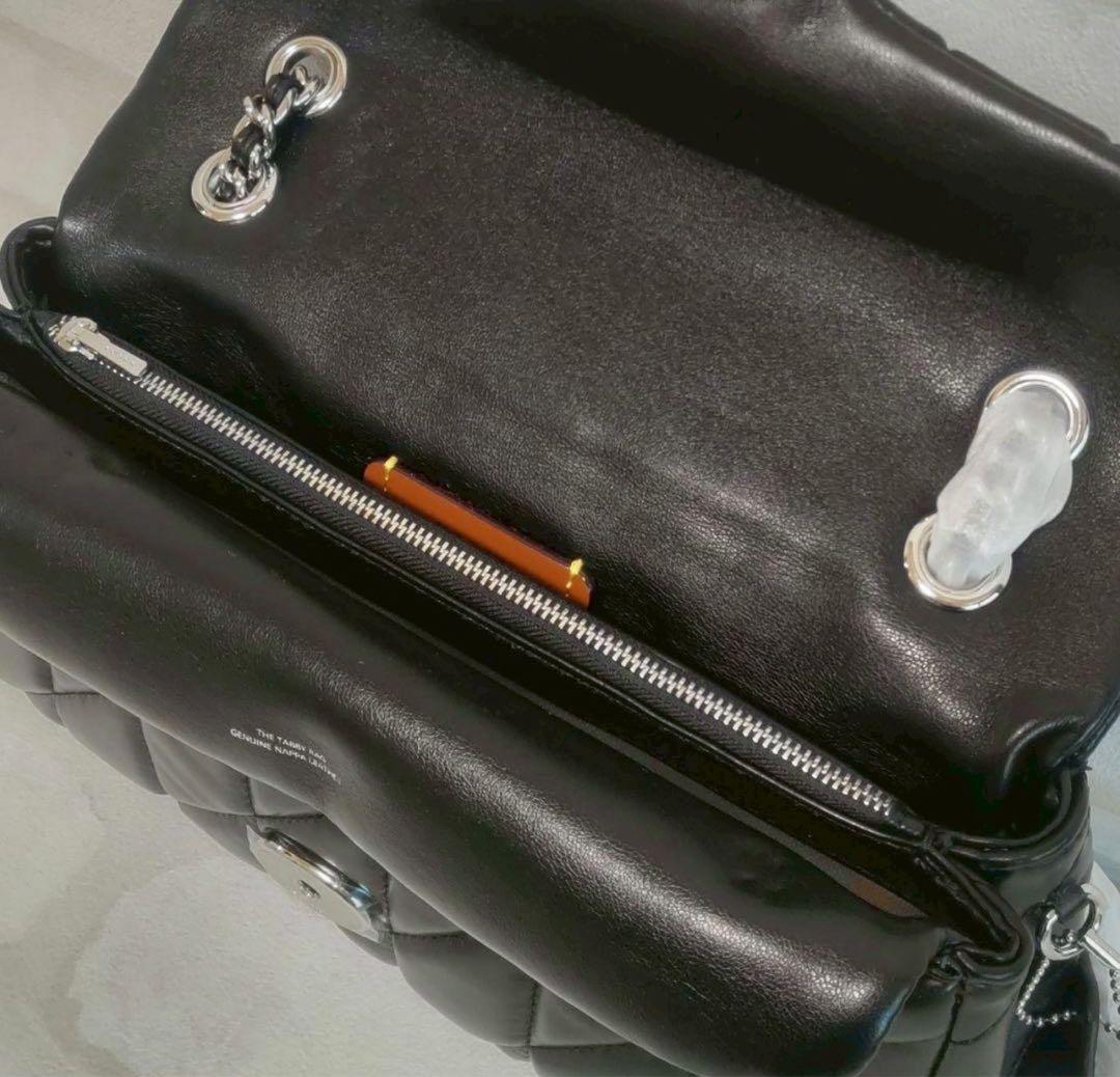 【訳あり】COACHコーチ cp150 タビーショルダー26黒Cマークシルバー色