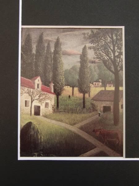 ルソー、農場、希少画集画、新品額装付