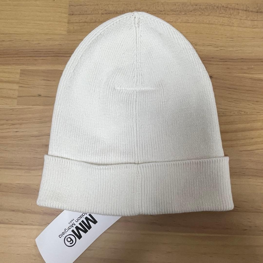 MM6 Maison Margiela 6 ロゴマーク　刺繍　ニット帽　ビーニー