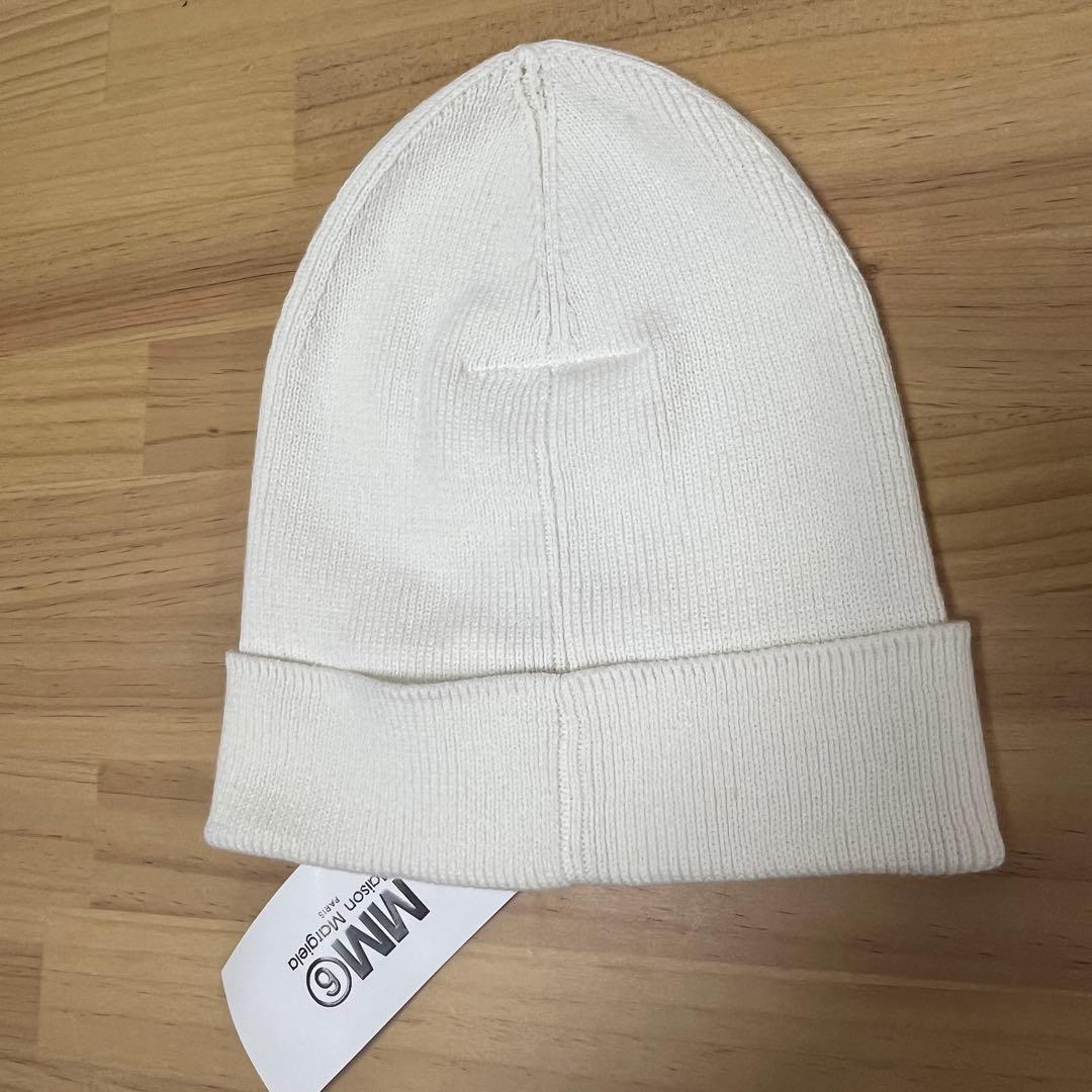 MM6 Maison Margiela 6 ロゴマーク　刺繍　ニット帽　ビーニー