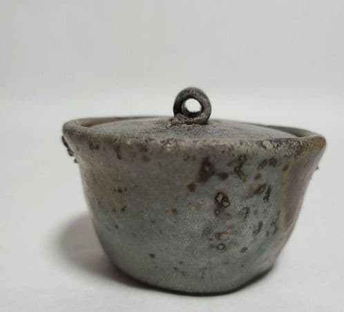 ■ 備前焼 宝瓶 在銘　 茶道具 煎茶器 陶印有 青