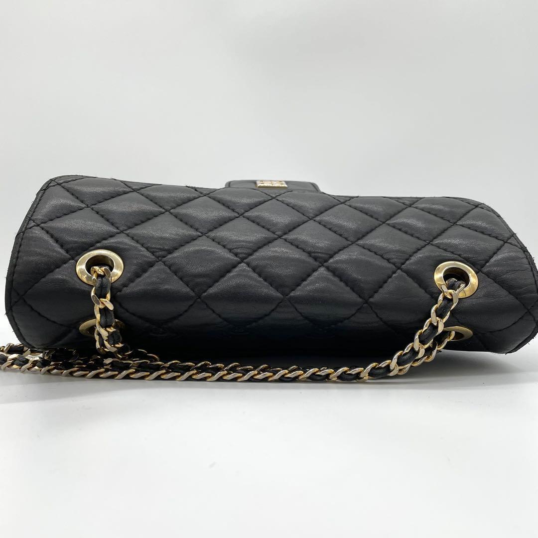 【美品】ジバンシー　ショルダーバッグ　ダブルチェーン　キルティング　レザー　黒