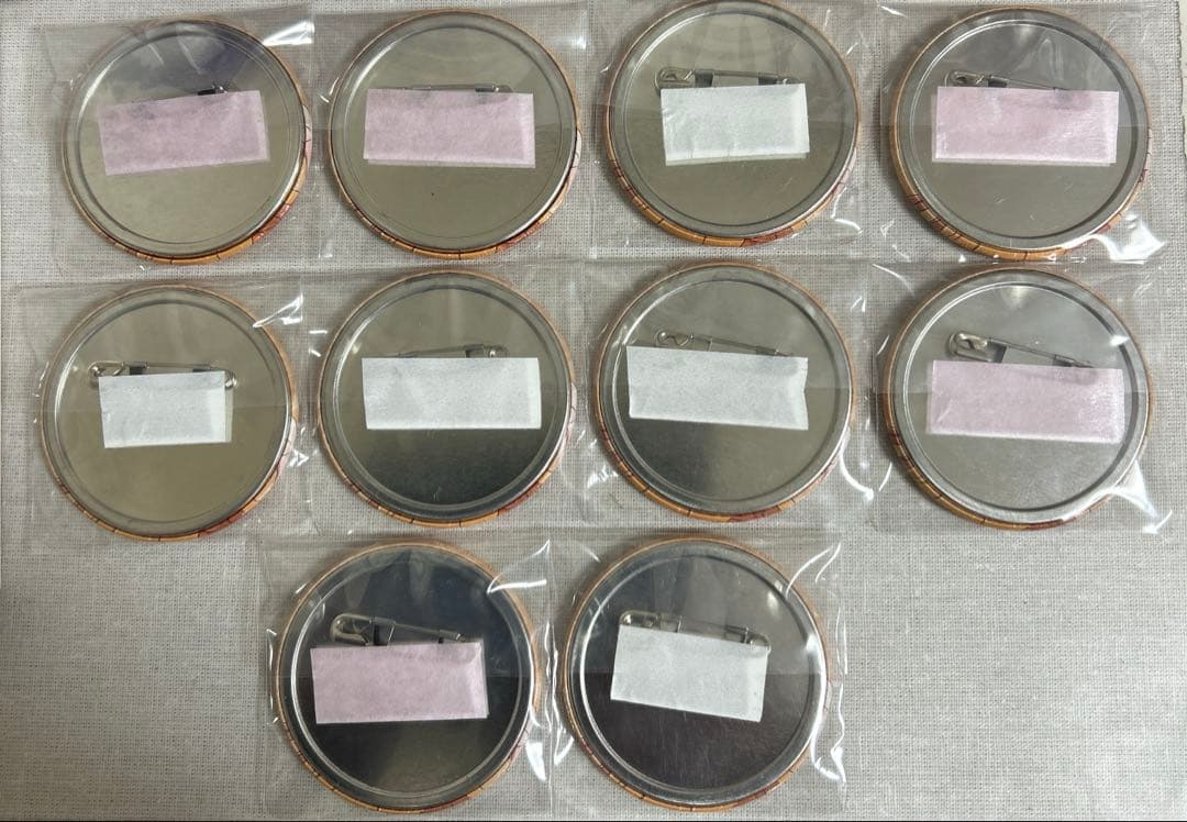 カラフルピーチ　えと　缶バッジ　ぷぴぱ　チェキ風　10個セット　からぴち