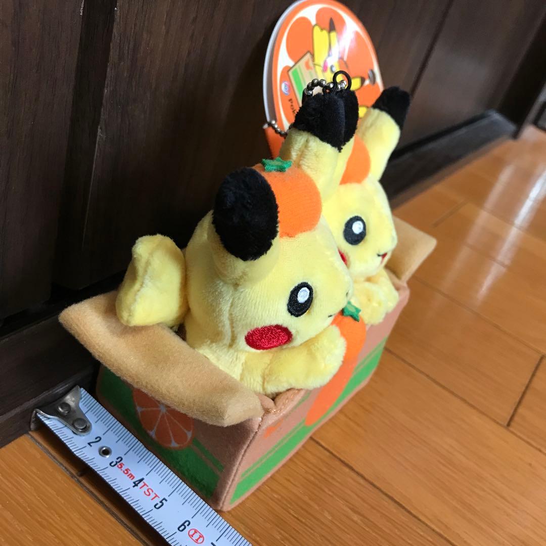 ペアピカチュウとえひめみかん　ぬいぐるみ　愛媛みかん　えひめみかん　愛媛　えひめ