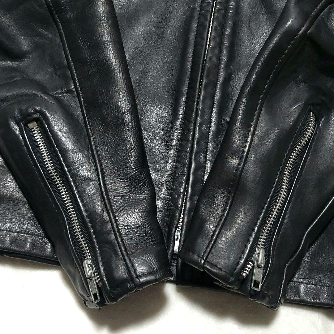 Schott　 シングル ライダースジャケット 643 レザー 牛革 米国製 黒