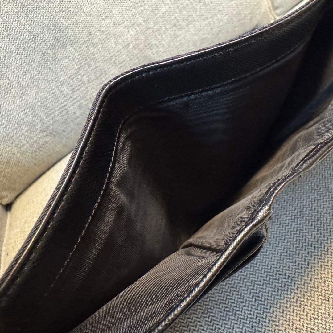 PRADA プラダ テスート ナイロン コンパクトウォレット ブラック