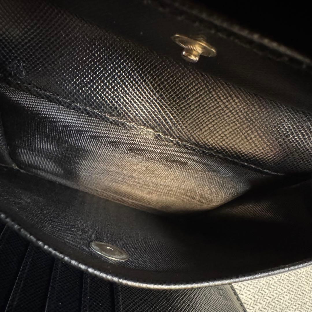 PRADA プラダ テスート ナイロン コンパクトウォレット ブラック