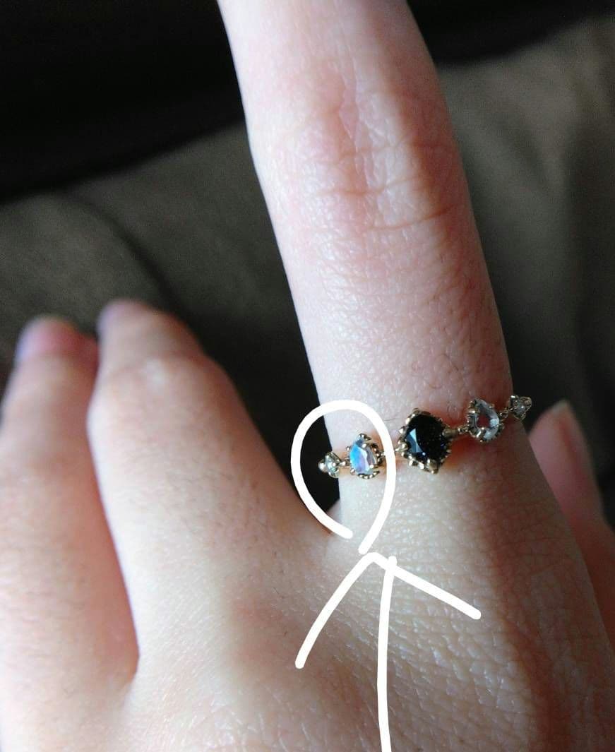 【大値下げ】ノジェス マルチストーンリング K10YG