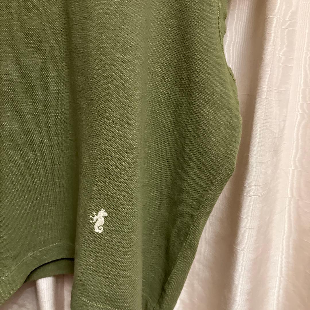 ４５Ｒ　ジンバブエコットンポロシャツ　カーキ