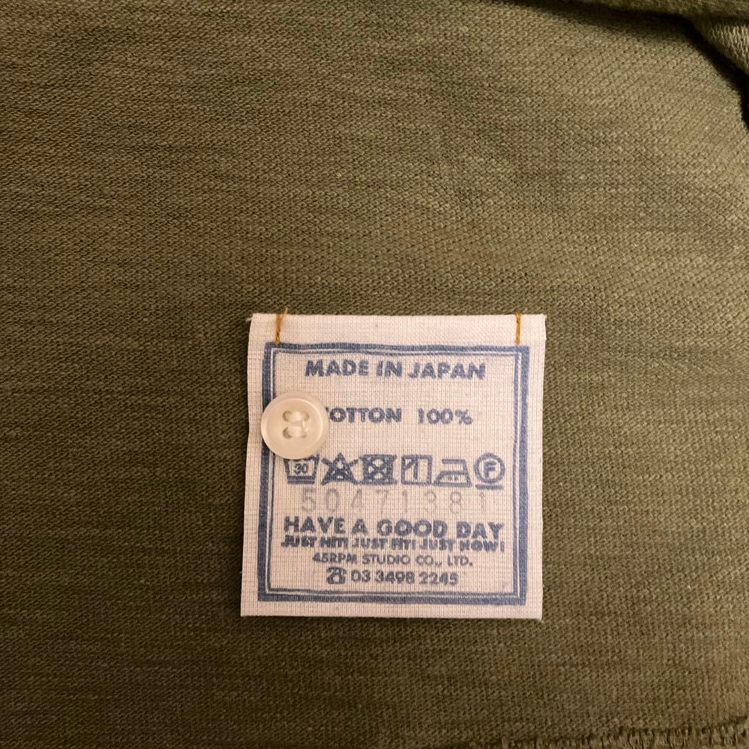 ４５Ｒ　ジンバブエコットンポロシャツ　カーキ