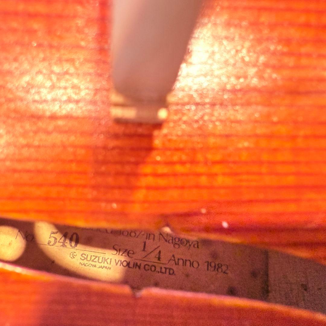SUZUKI 鈴木バイオリン　No.540 1/4 希少スケール 1982年製