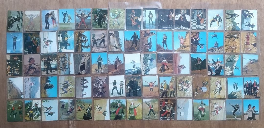 旧カルビー仮面ライダーカード ダブリ無し496枚、496種 アルバム7冊セット