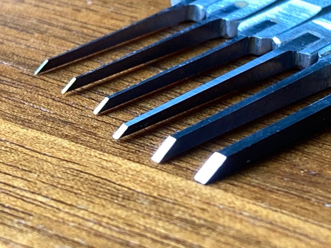 d*7様 スジボリ堂　BMCタガネ 6本セット