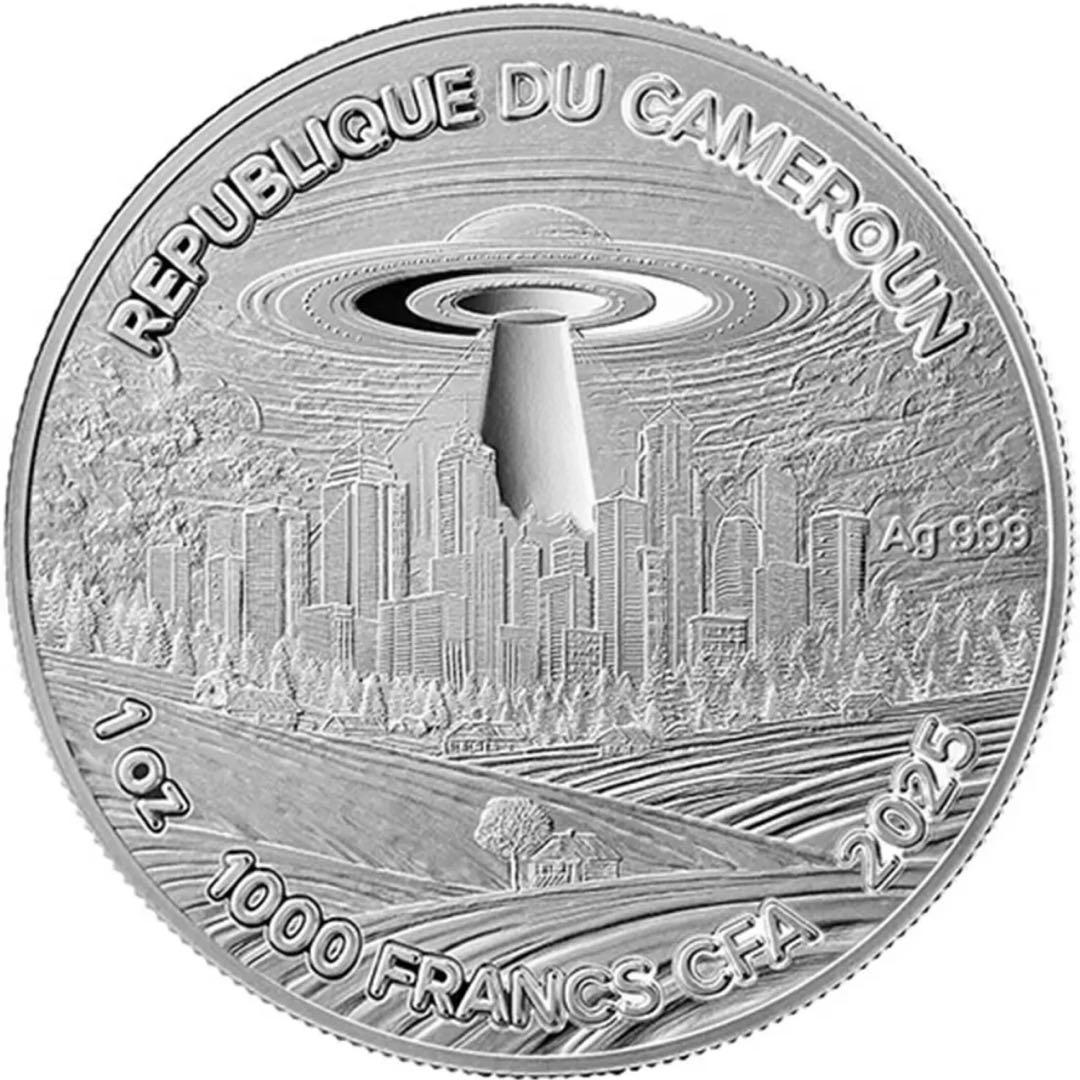 1000枚限定 カラー 特殊加工 銀貨 ゴッホ 「星空夜」 保証書付き