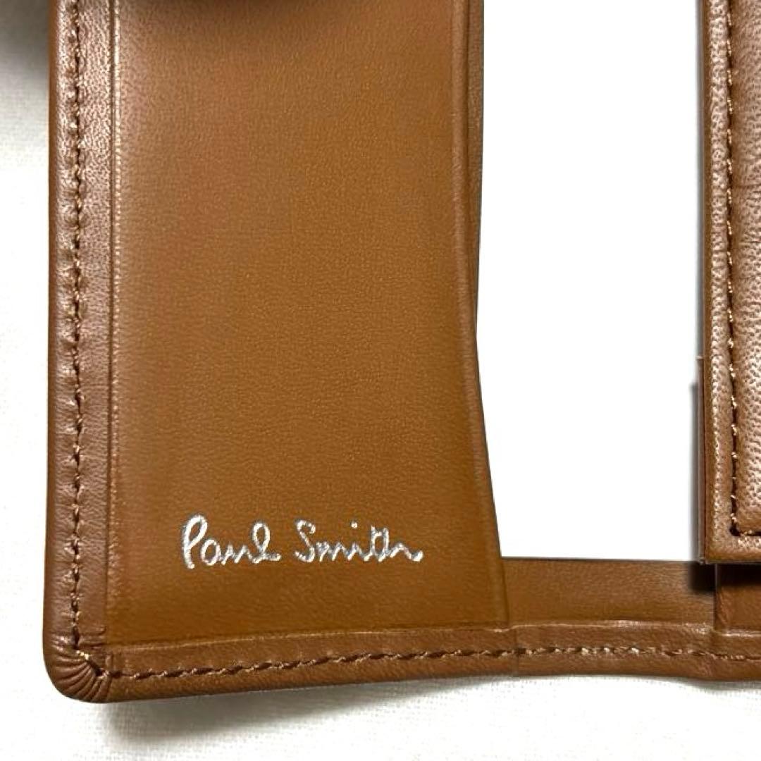 新品未使用　ポールスミス　キーケース　ブラウン　箱付