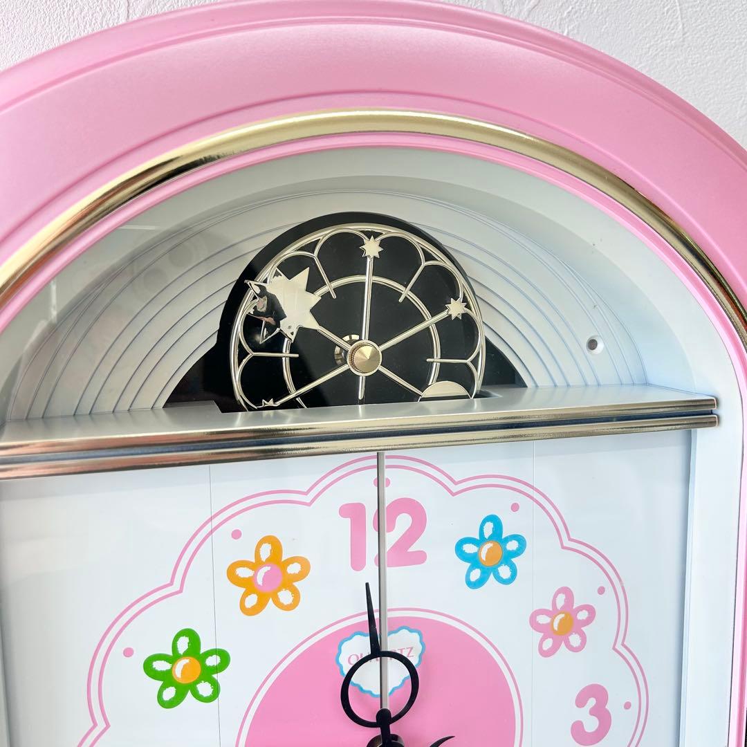 ハローキティ からくり時計 ピンク サンリオ レア 動作確認済み