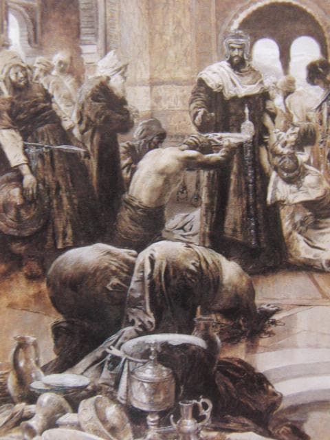 アルフォンス・ミュシャ、「スペイン史」の挿絵、希少な画集より