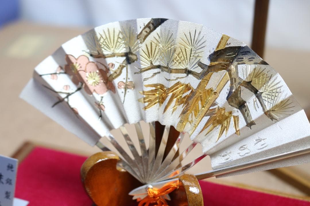 末広置物 純銀製 置物　現状品渡し