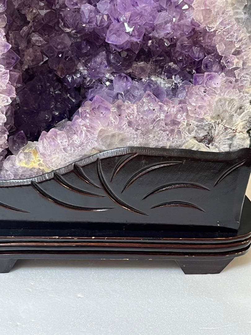 ブラジル産　アメジストクラスター 約14.54Kg 高さ台座込み約52cm