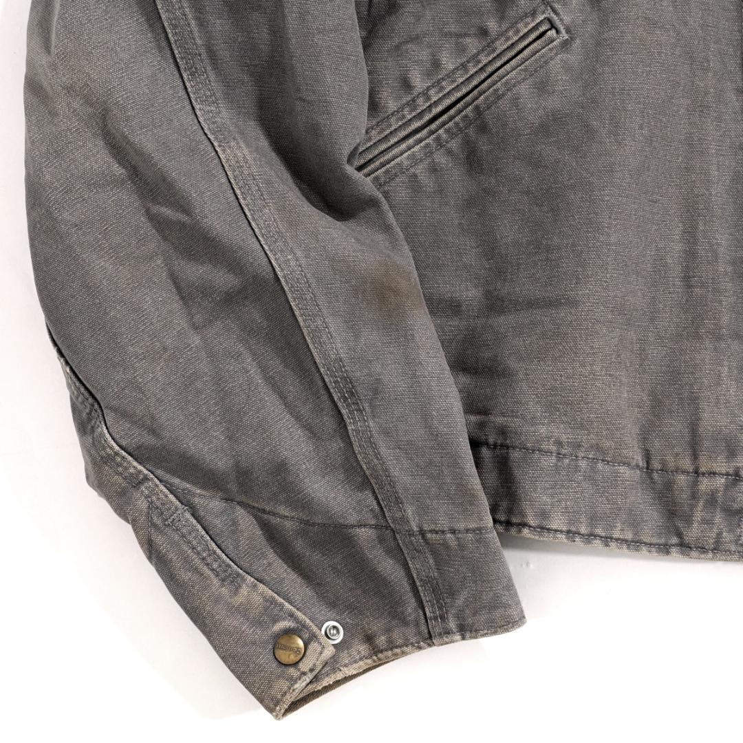 カーハート ダック デトロイトジャケット 2XL フェードブラック　墨黒