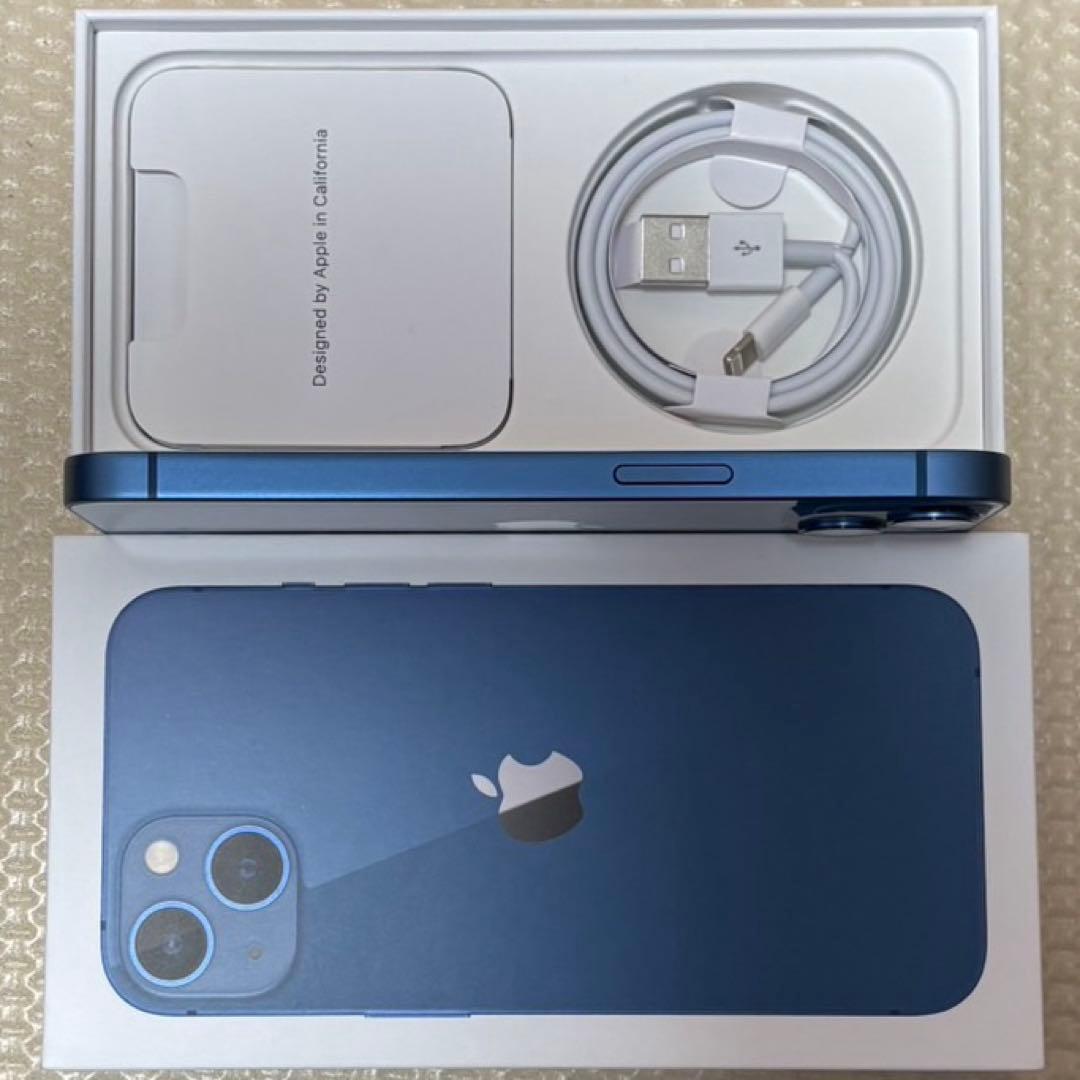 新品近いバッテリー容量100% iPhone13 128GB SIMフリー 本体