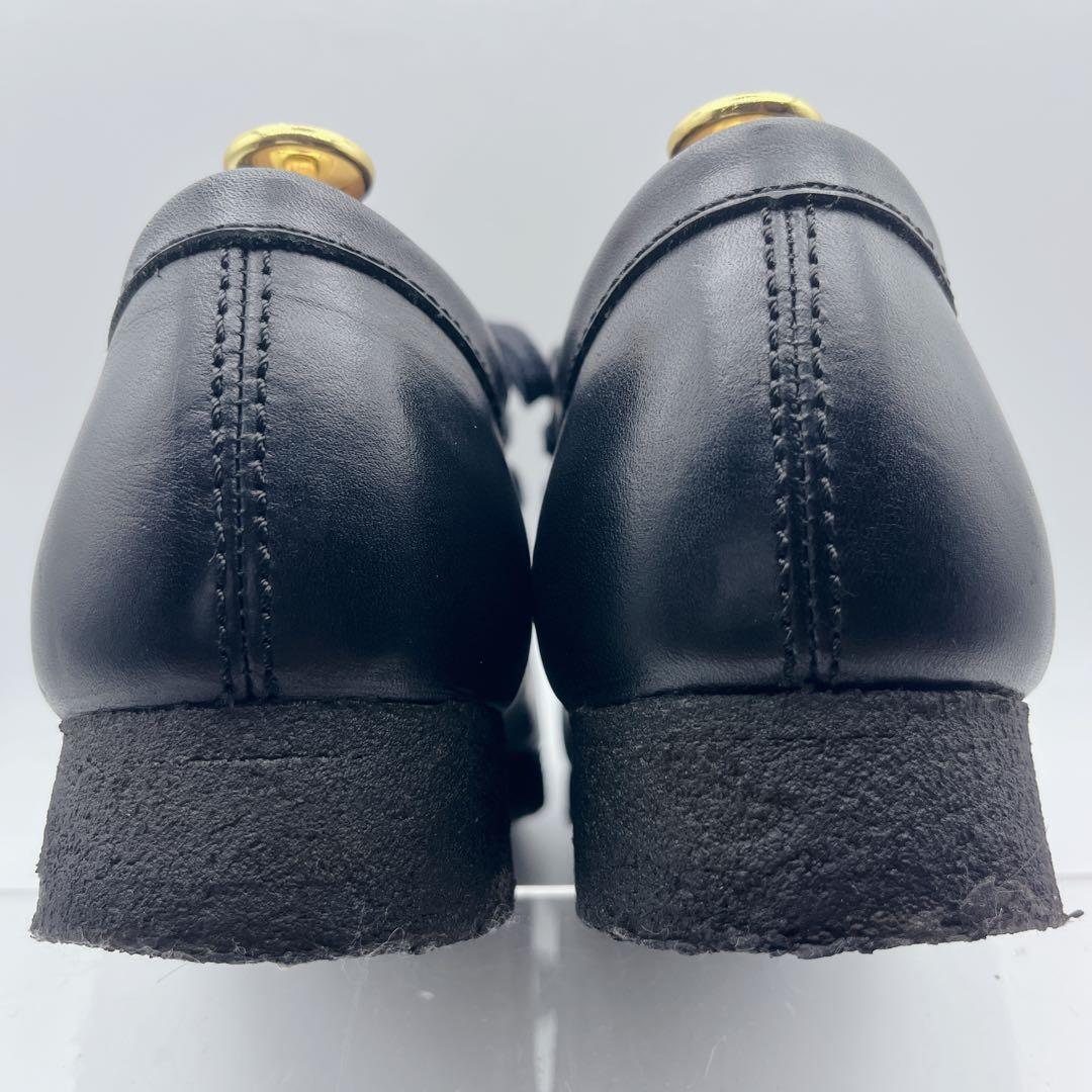 訳アリ美品 クラークスオリジナルズ ワラビー レザー 黒 25.5cm