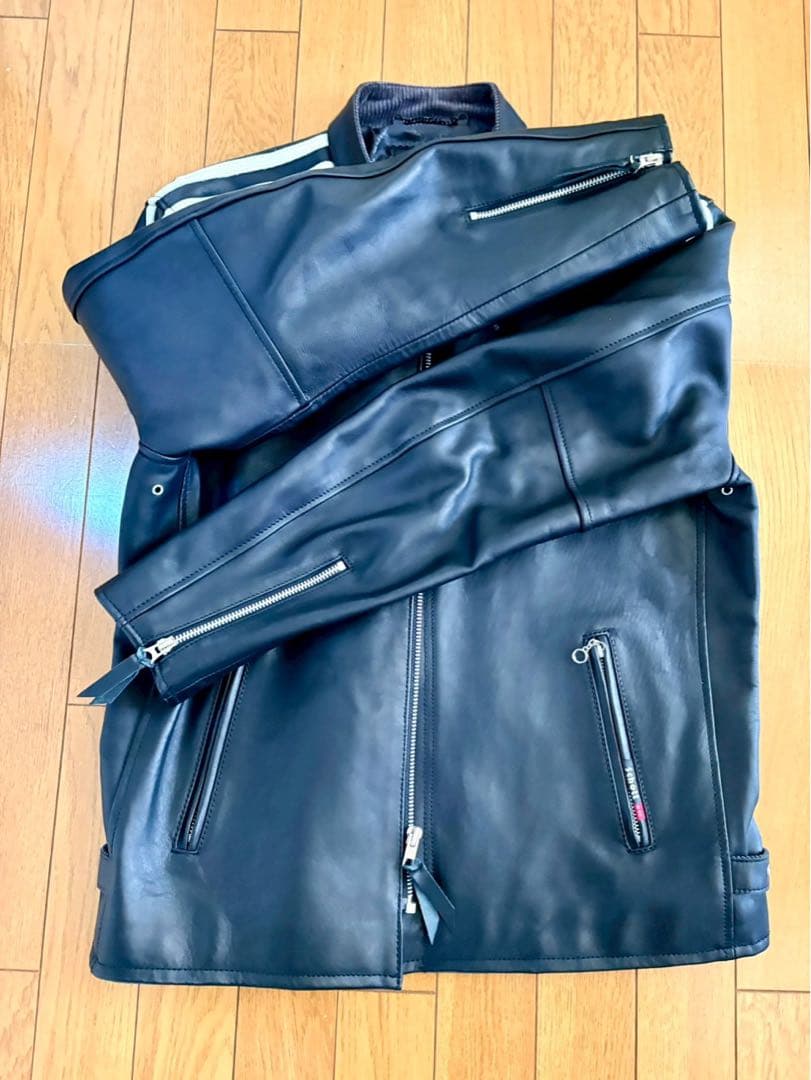 Schott シングルライダースジャケット ブラック