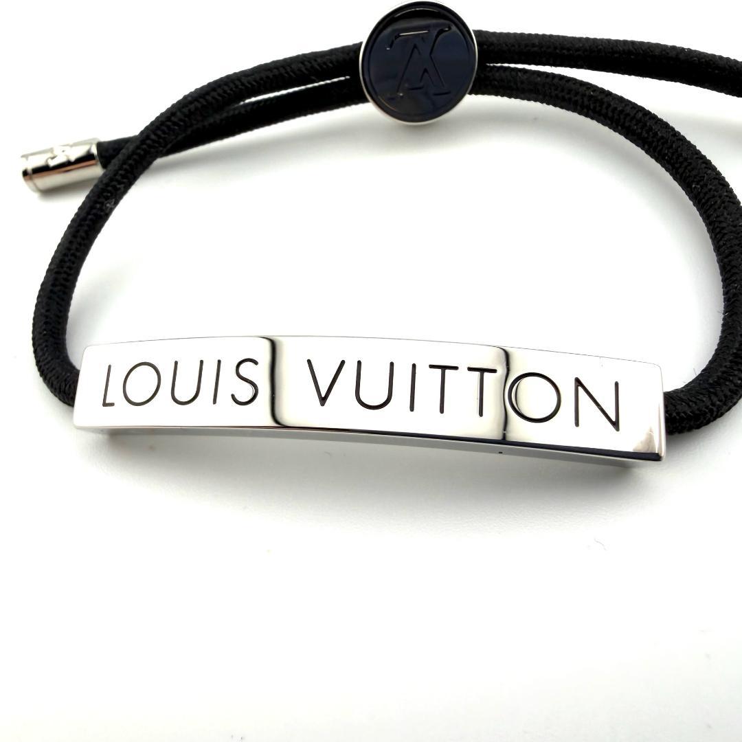 ルイヴィトン M67417 ブラスレ LVスペース メンズ ブレスレット 黒