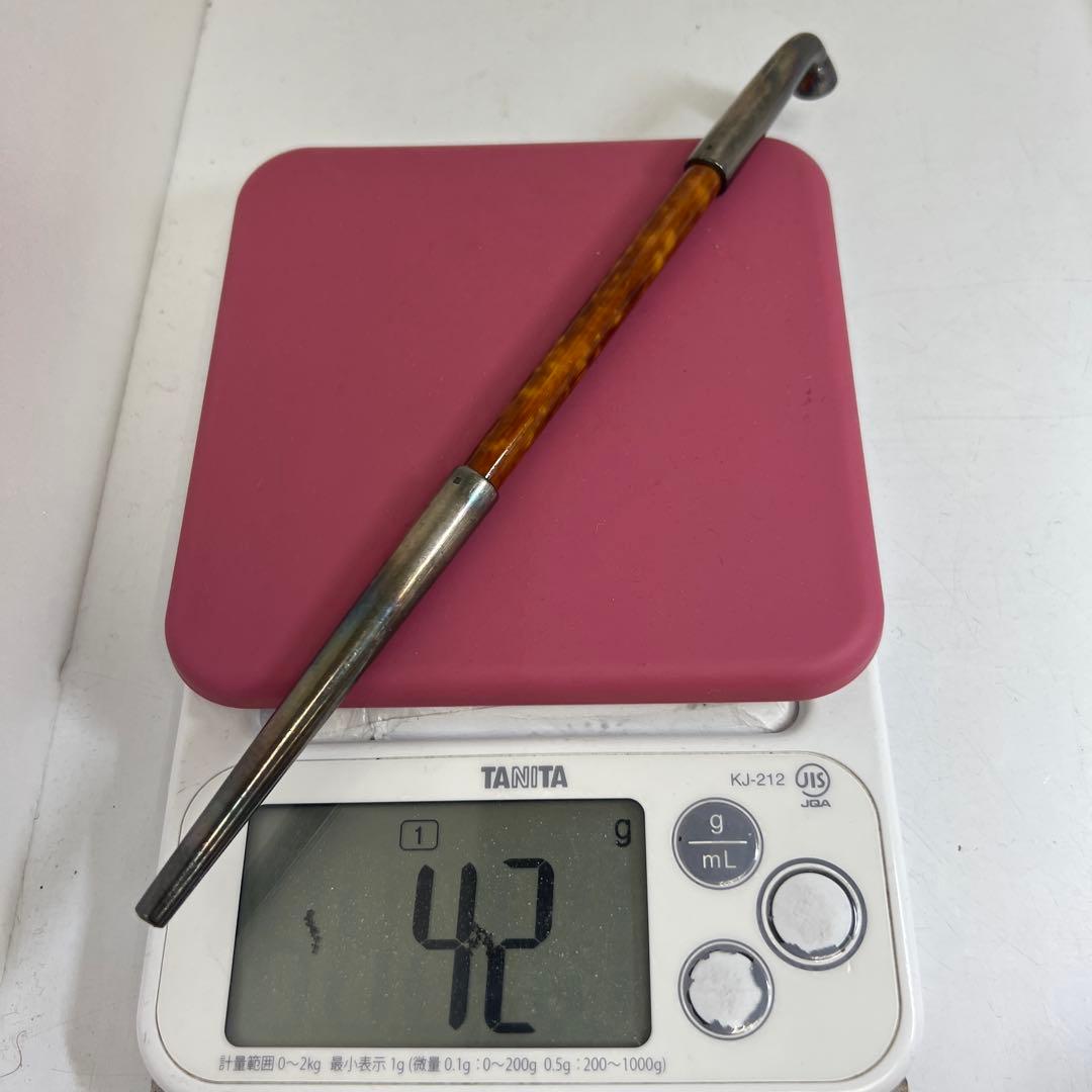 「銀」刻印　時代銀煙管　42g 東Y8-0108☆2Fタサチ