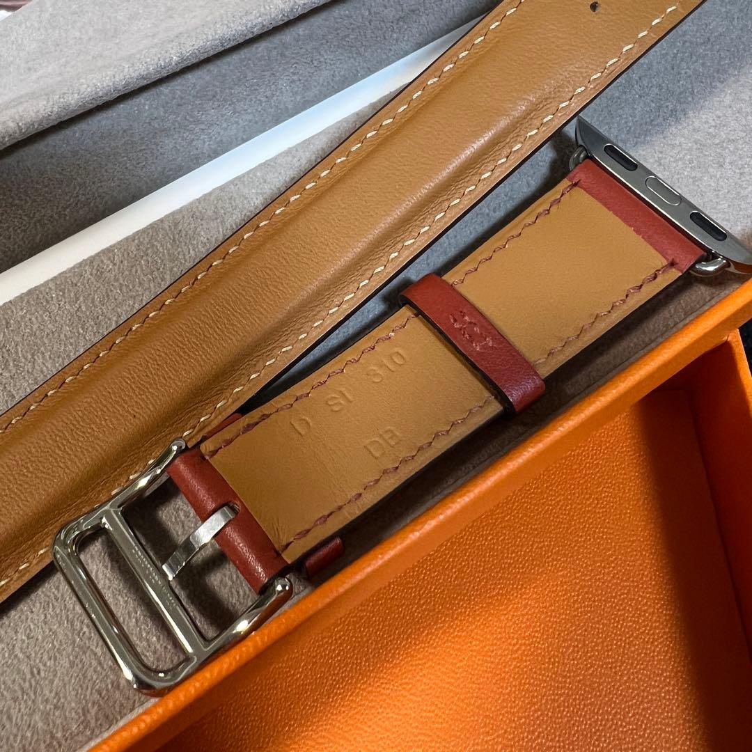 ほぼ新品　エルメス Watch ドゥブルトゥール ストラップ 二重巻レザー