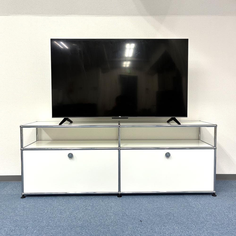 中古 USMハラー｜キャビネット テレビボード 2列2段 ピュアホワイト