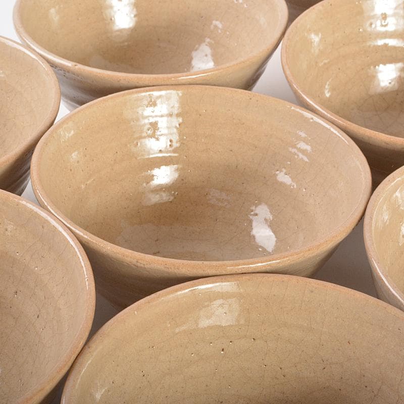 ちゃちゃさん　瀬戸焼陣出窯　澤田酔云作　数茶碗　十客共箱　V　R7192B