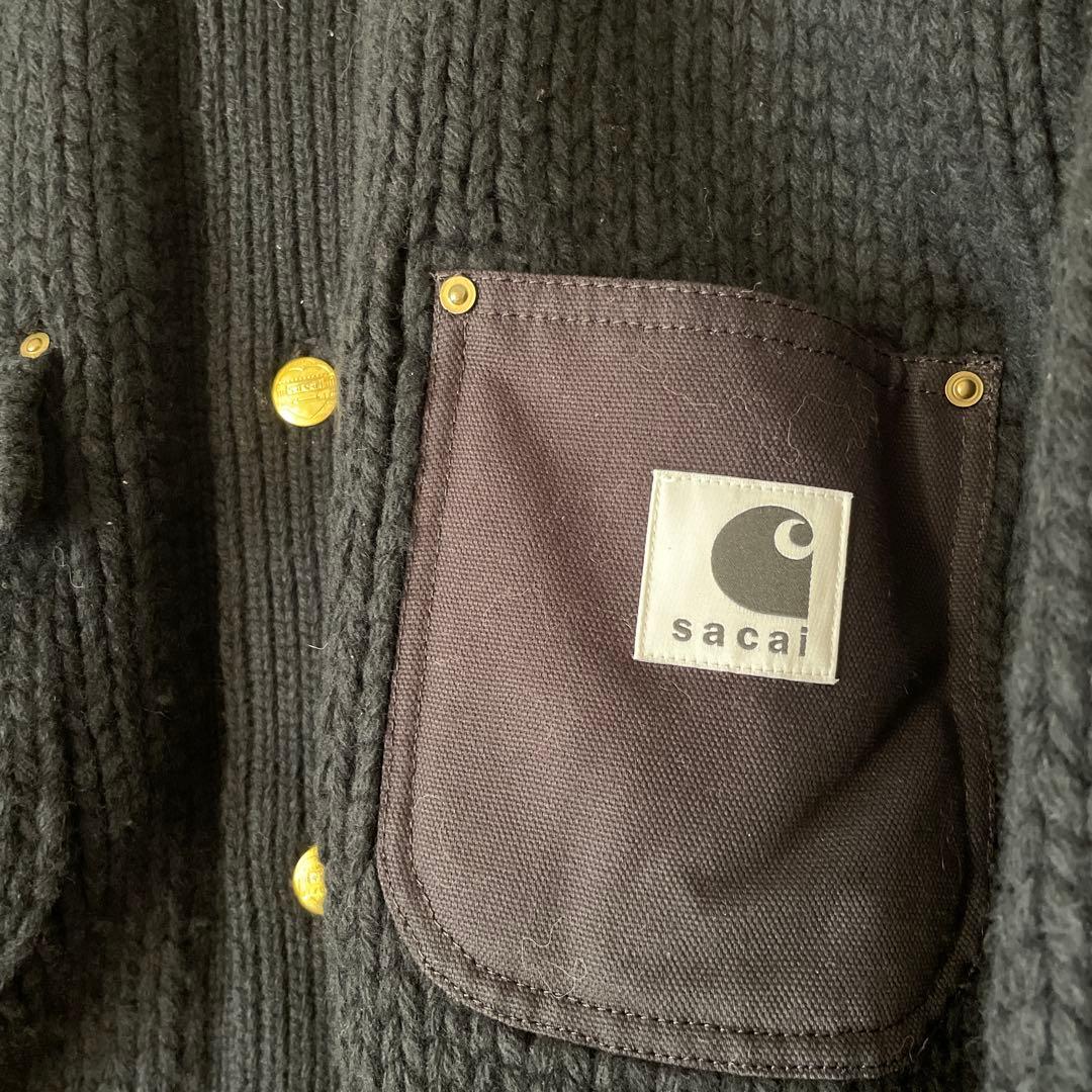 試着のみ　sacai Carhartt WIP KnitJacket 2023
