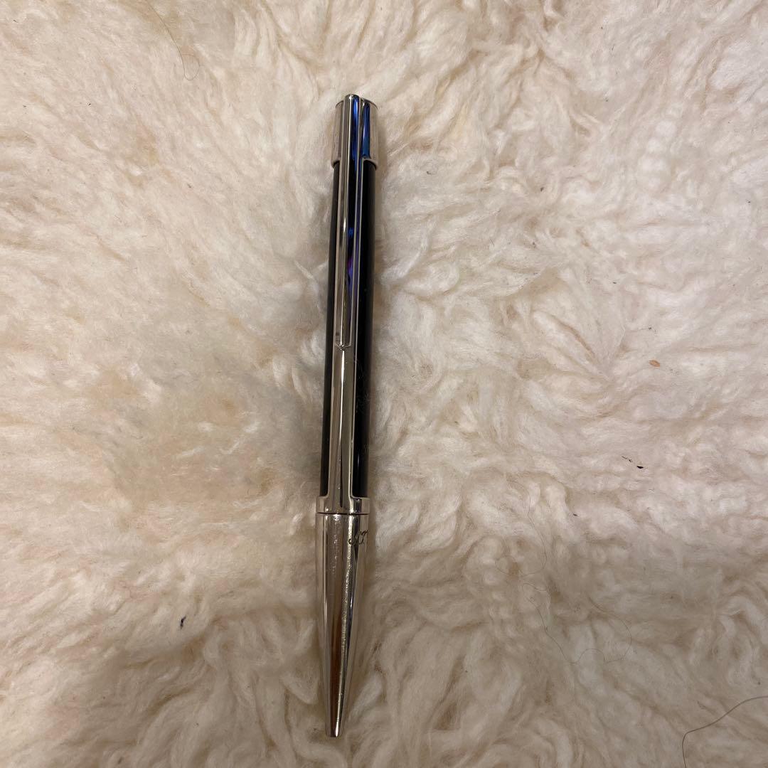 デュポン　黒のメタルボールペン