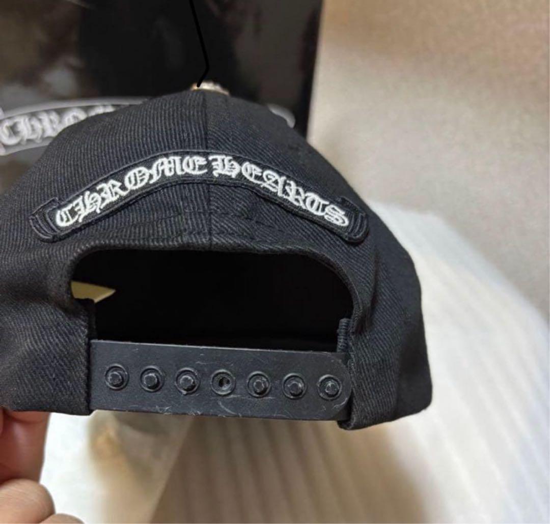 【国内正規品】クロムハーツキャップ　バーティカルロゴ　正規品　ブラック