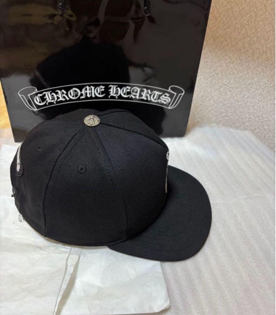 【国内正規品】クロムハーツキャップ　バーティカルロゴ　正規品　ブラック