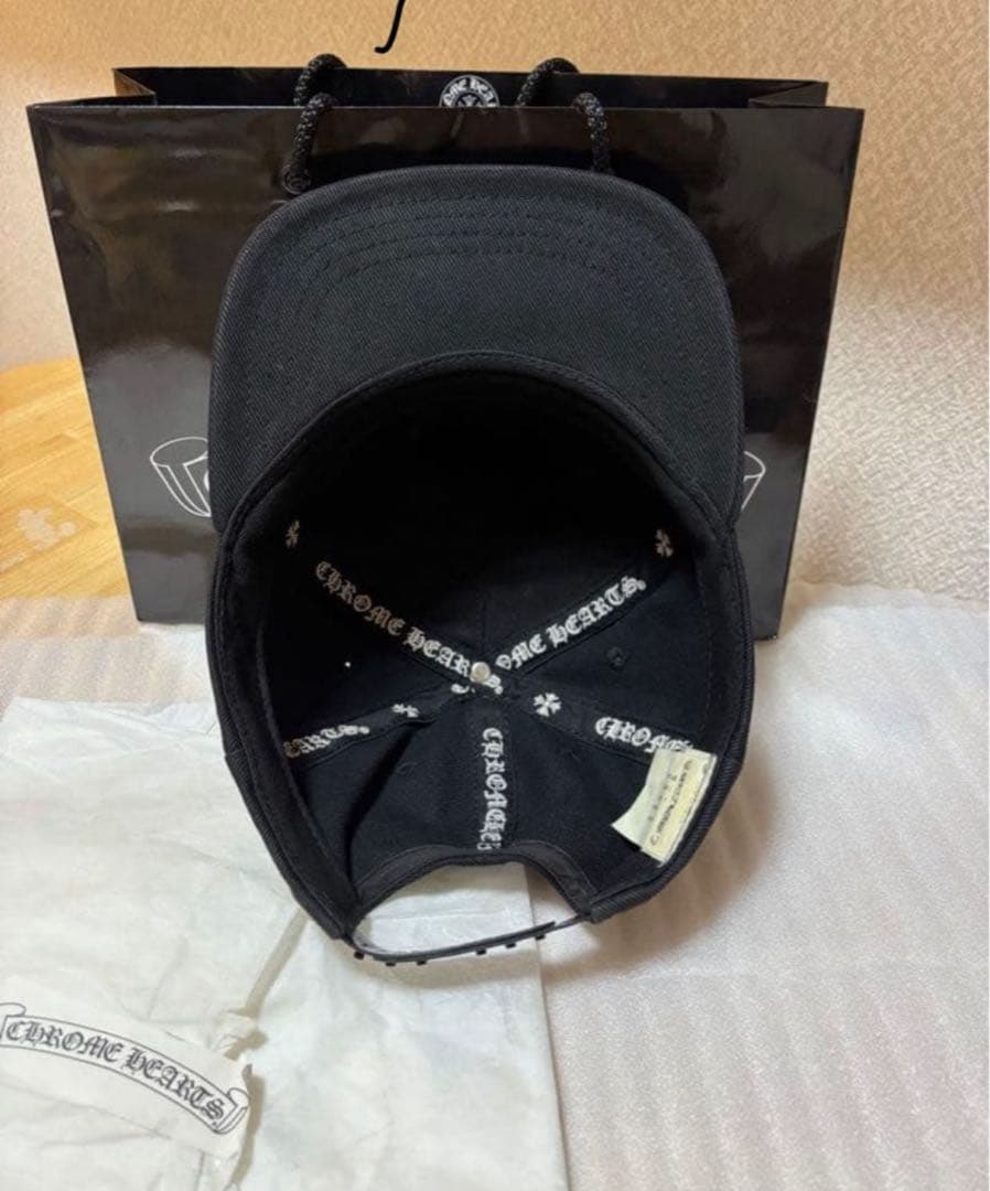 【国内正規品】クロムハーツキャップ　バーティカルロゴ　正規品　ブラック