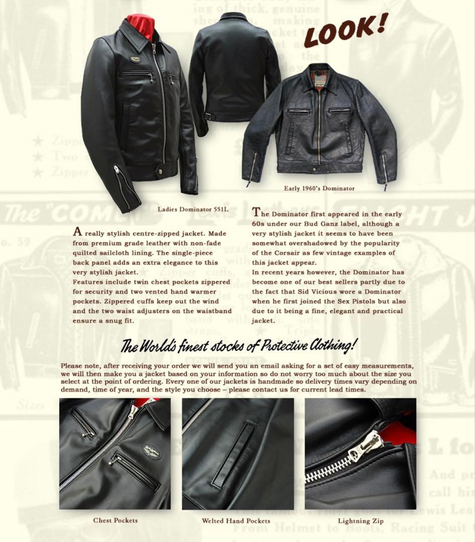 ルイスレザーLewisLeathersDOMINATORドミネーター551T42