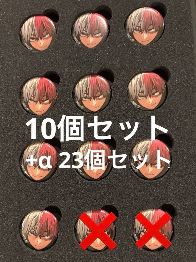 ヒロアカ 全サ 缶バッジ 轟+α 23個セット