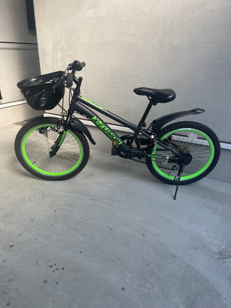 【美品】X-Fusion MT20 キッズ自転車 20インチ ブラック/グリーン