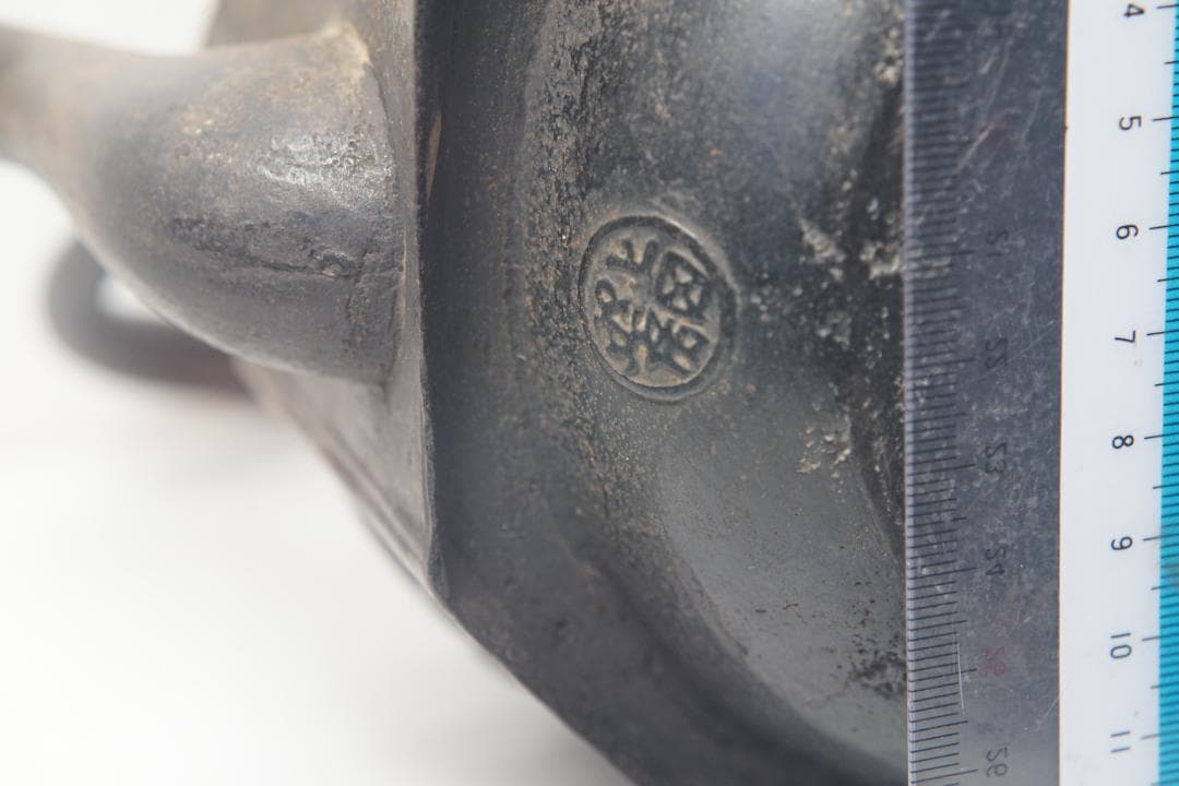 鉄瓶　上田照房　金龍堂　八角形　側面に絵柄