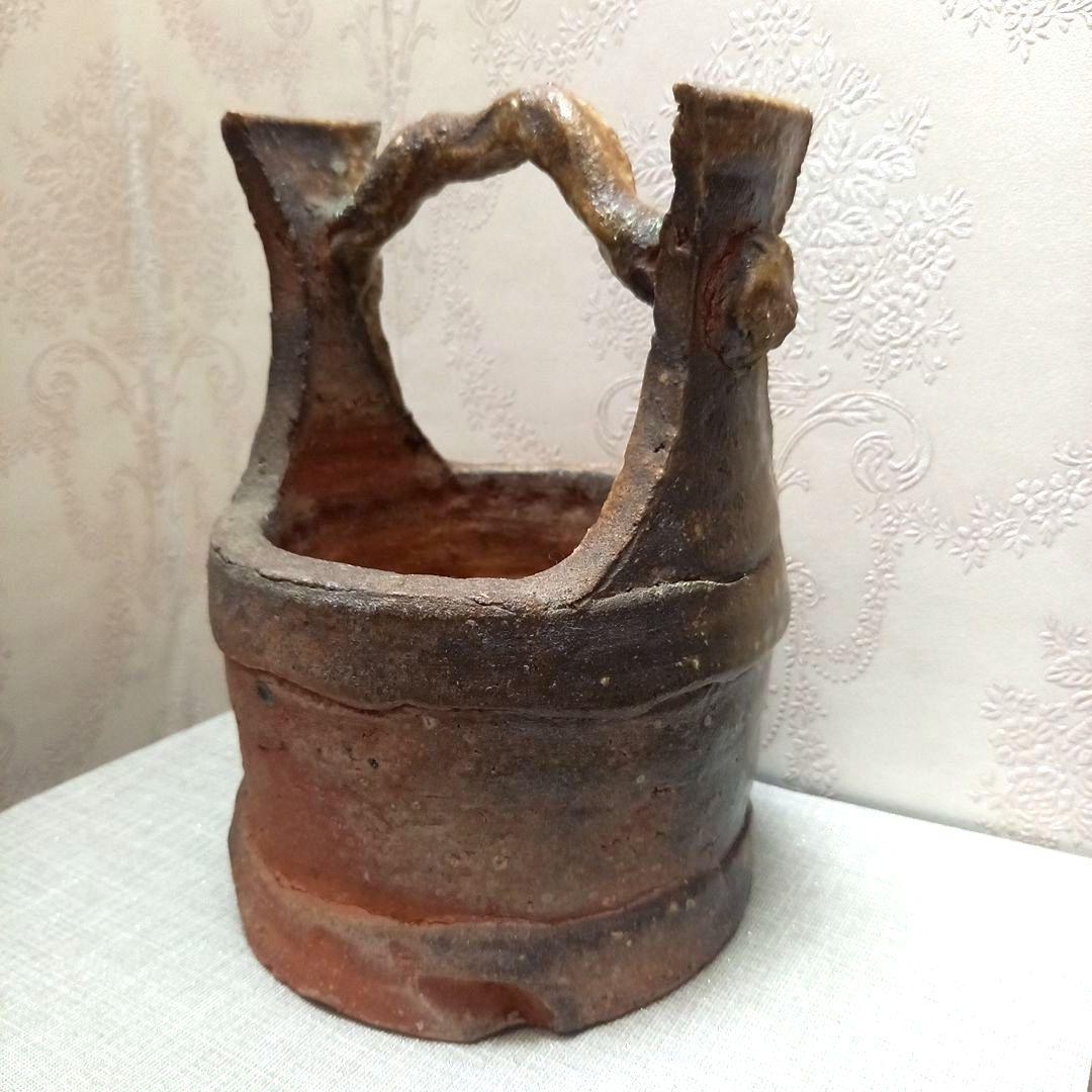 信楽焼　花入　幻窯　神崎紫峰