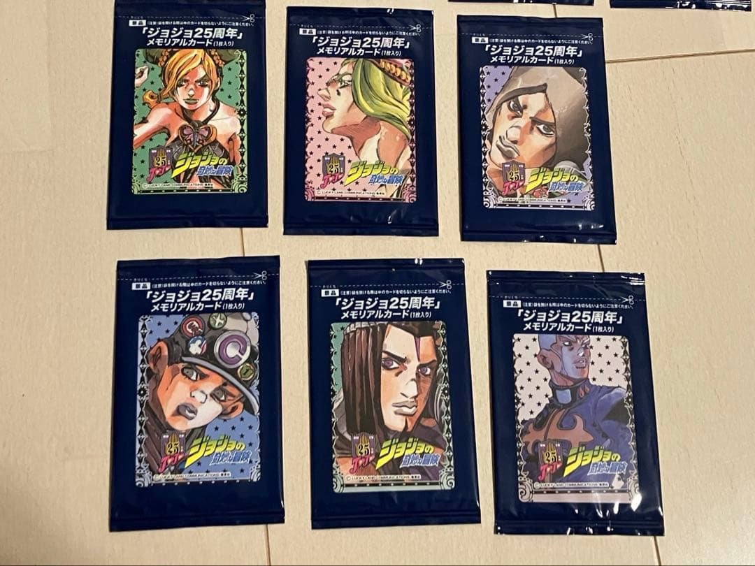 27種33枚セット ジョジョの奇妙な冒険 25周年　メモリアルカード