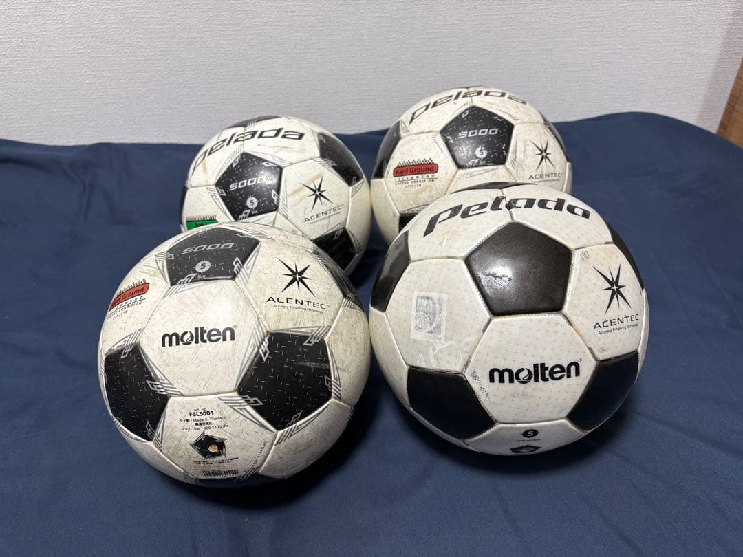 モルテンサッカーボール5号球4個セット