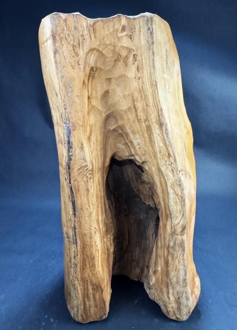 古美術 一本彫り 福亀木彫り置物 手彫り 骨董 古玩 旧蔵 古賞物WWWT029