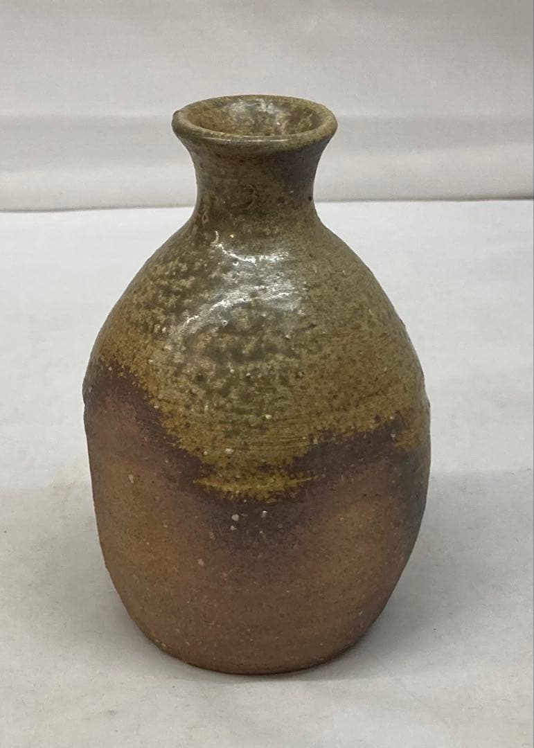 B270b 「常滑南蛮　徳利」山田健吉作　共布共箱　酒噐　茶道具