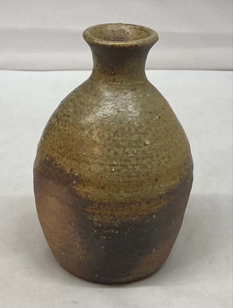 B270b 「常滑南蛮　徳利」山田健吉作　共布共箱　酒噐　茶道具