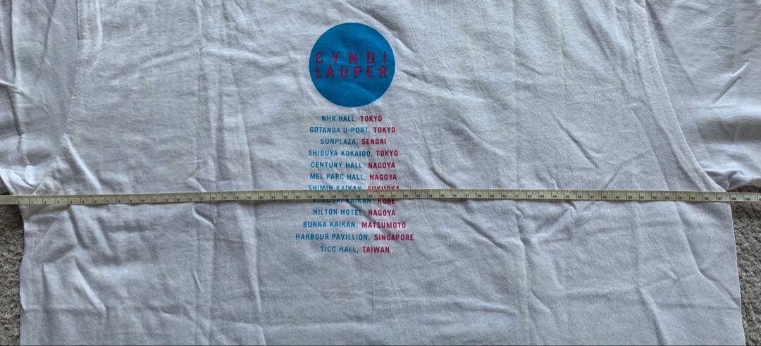 【未使用品 汚れあり】シンディローパー 1993年 ツアーTシャツ