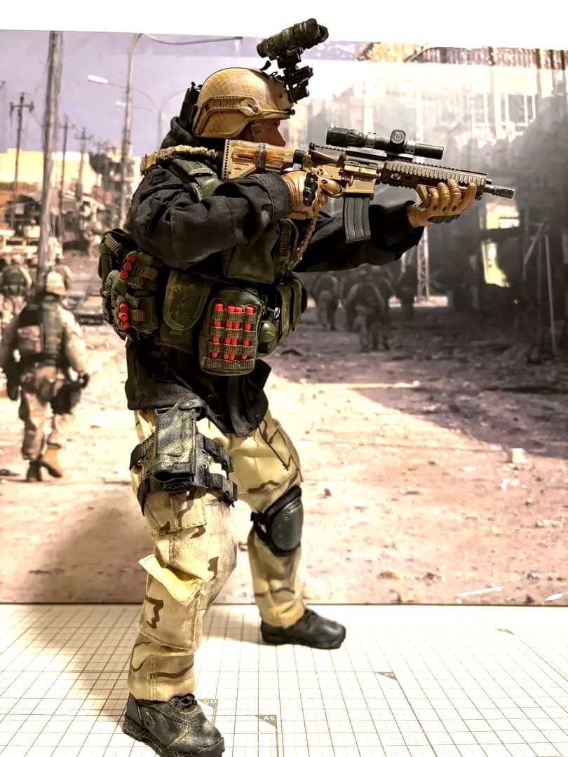 ミリタリーフィギュア damtoys 12インチ sfod カスタム